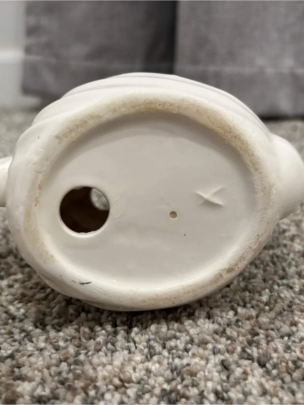 Vintage White Ceramic Swan Toothbrush Holder Bathroom Decor Cottage Core Country